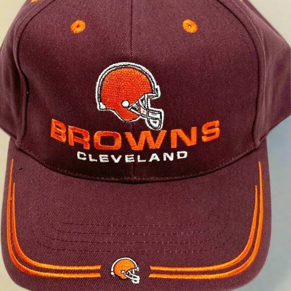 Cleveland Browns Vintage 1999 NFL Adjustable NOS 'Stache' Cap - Picture 3 of 7